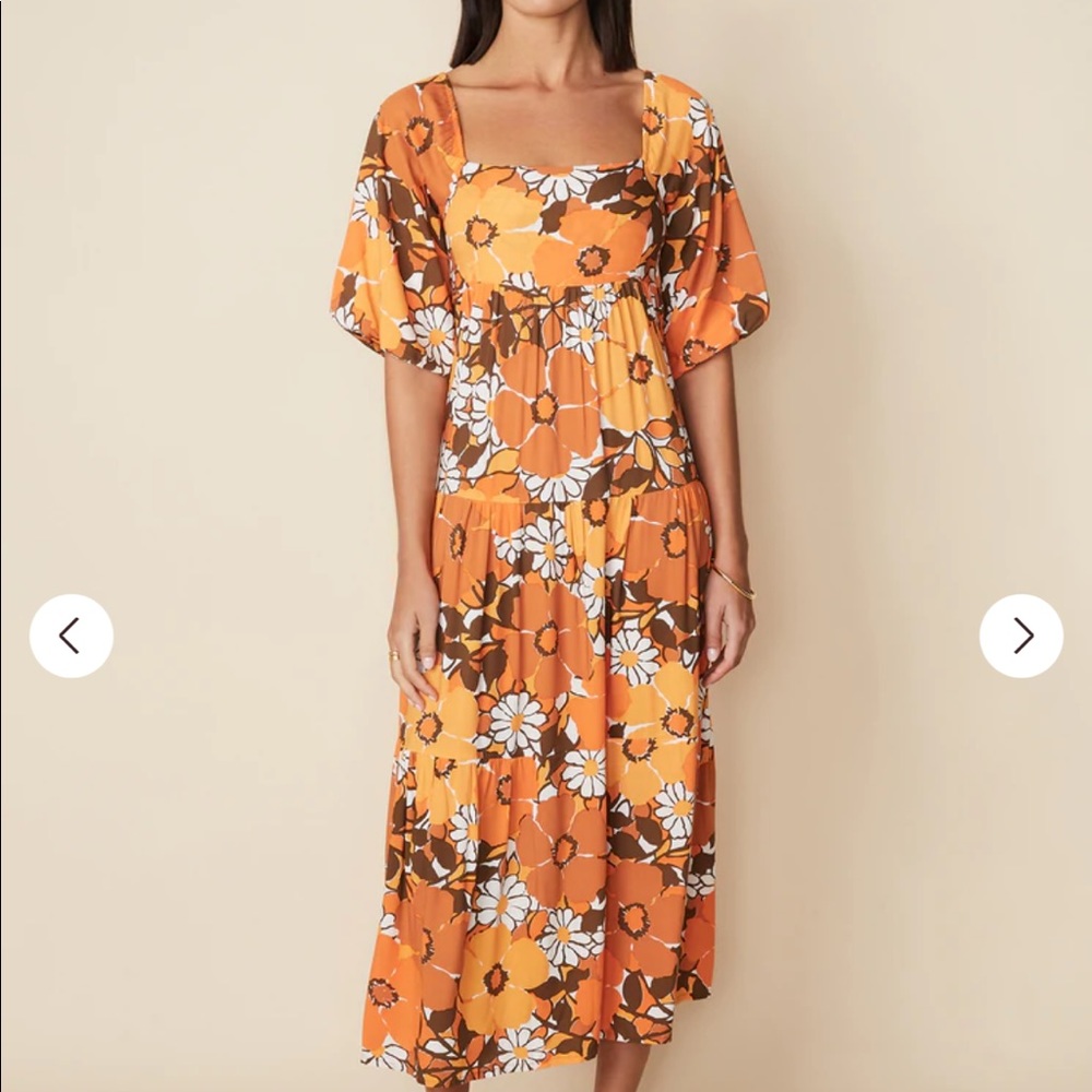 Faithfull the brand printed midi dress